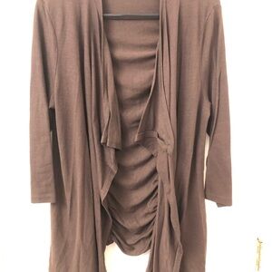 Versona Chocolate Drape Cardigan